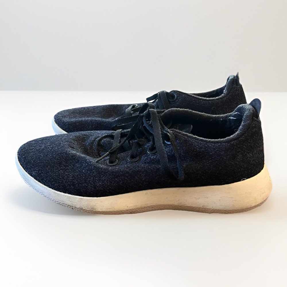 Allbirds WRM Shoes Mens 10 Black Wool‎ Runners Merino Lace up Comfort Sneaker